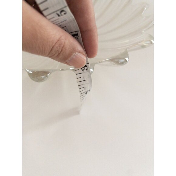 Iridescent Carnival Glass Decorative Plate With Scalloped Edges 10" Diameter - Picture 3 of 12